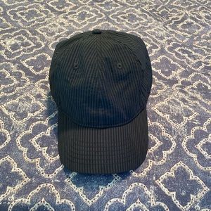 J Crew - Men's Seersucker Baseball Hat - Blue